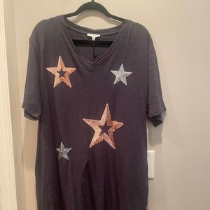 NWT Joh sequin star t-shirt dress